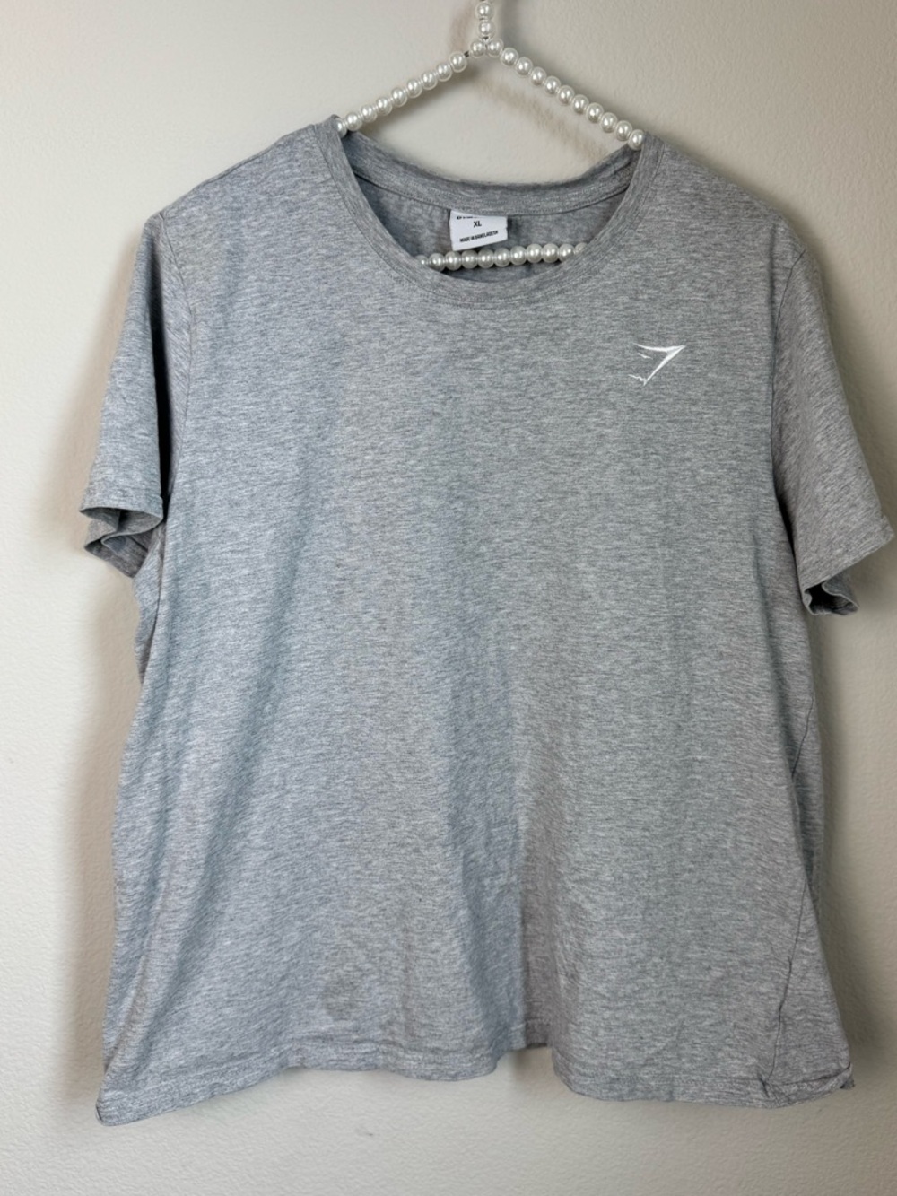 Gymshark women’s Short Sleeve Crew T-Shirt in Heather Gray